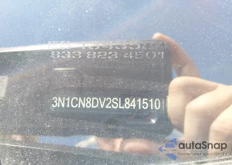 2025 Nissan Versa 1.6 S из США, поврежденный, VIN 3N1CN8DV2SL841510